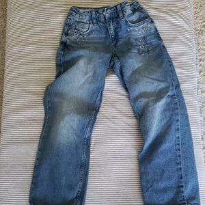 Zara Girl Relaxed Fit Blue Jeans